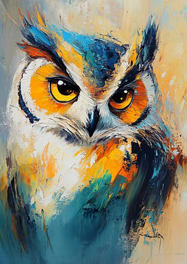 Owl Painting