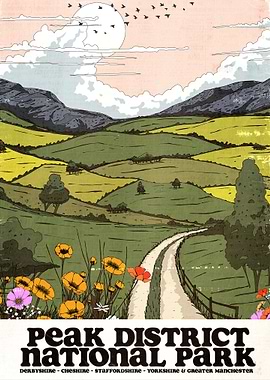 Peak District National Park Poster Art