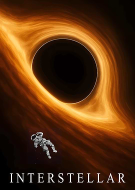 Interstellar Movie Poster Black Hole