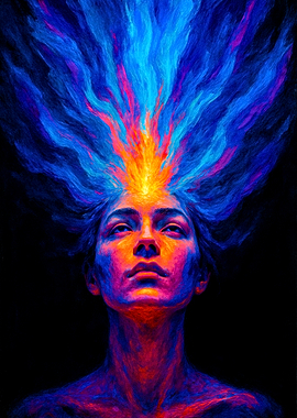 Energy Portrait: Woman with Radiant Aura