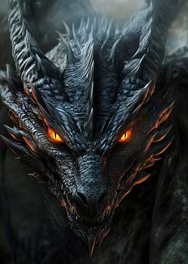 Black Dragon Portrait