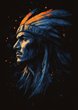 Native American Chief Portrait