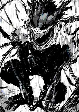 Intense Character in Black and White