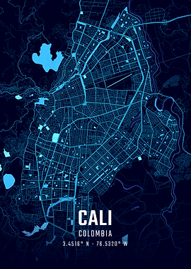 Cali Midnight City Map