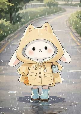 Cute Bunny Raincoat