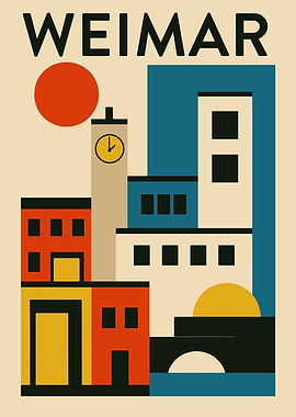 Weimar Travel Poster