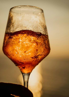 Refreshing Aperol Spritz at Sunset
