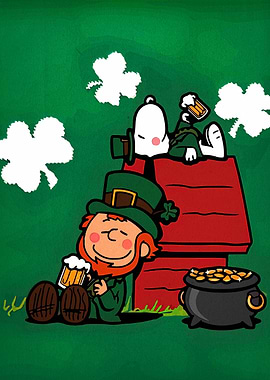 Snoopy and Leprechaun St. Patrick's Day