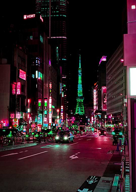 Tokyo at Night: Neon Cityscape