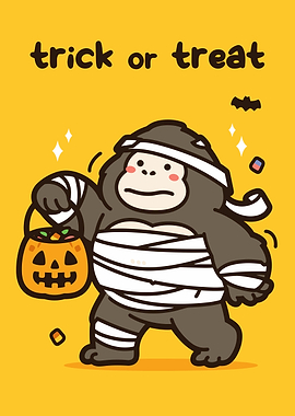 Cute Gorilla Mummy Trick or Treat