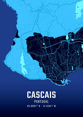 Cascais Midnight City Map