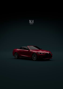 Red BMW M4 G83 Convertible