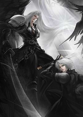Sephiroth and Zack Fair Illustration