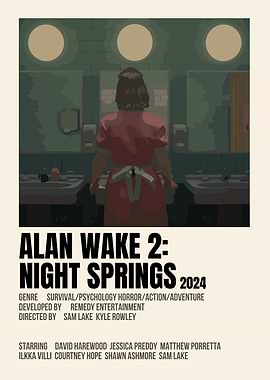 Alan Wake 2: Night Springs Poster
