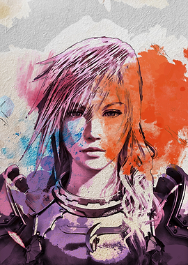 Lightning Farron Digital Art Portrait