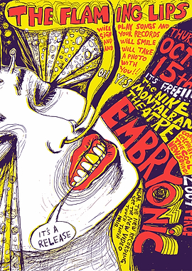 The Flaming Lips Concert Poster