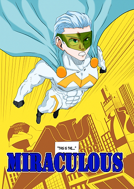 Miraculous Superhero Comic Book Cover