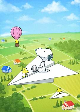 Snoopy and Woodstock Paper Airplane Adventure