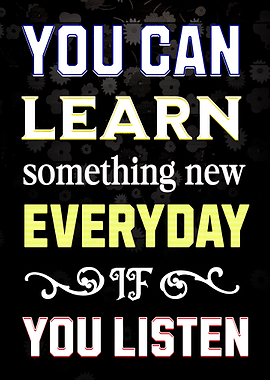 Inspirational Quote: You Can Learn