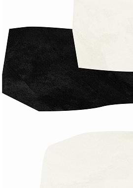 Abstract Black and White Shapes