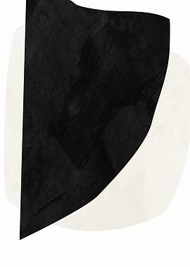Abstract Black and White Shapes