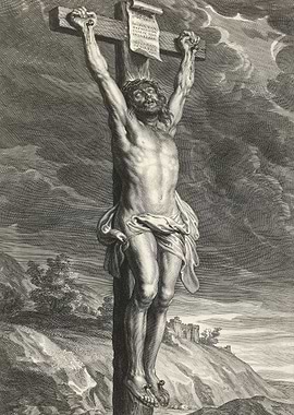 Crucifixion of Jesus Christ Engraving