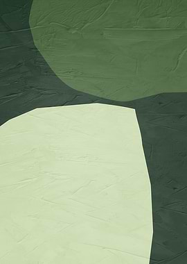 Abstract Green Toned Painting