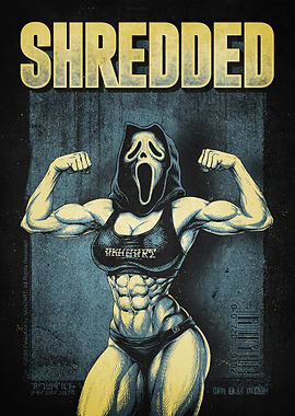 Shredded Ghost Face Fitness