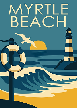 Myrtle Beach Travel Poster