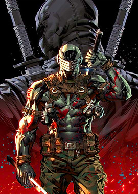 Snake Eyes Comic Book Art