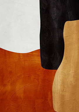 Abstract Shapes in Earthy Tones