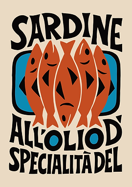 Sardine All'Olio Specialita Del Poster