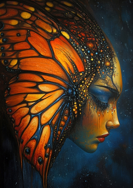 Butterfly Woman Portrait