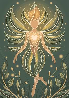 Leaf Fairy Digital Art