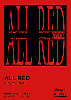 Playboi Carti - All Red Album Art