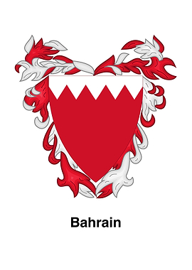 Bahrain Coat of Arms Illustration