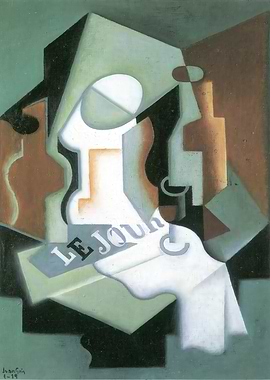 Still Life with Newspaper by Juan Gris, juan gris painting