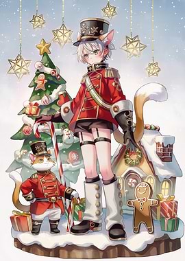 Christmas Nutcracker Anime Style