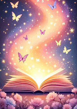 Book Butterflies Letters