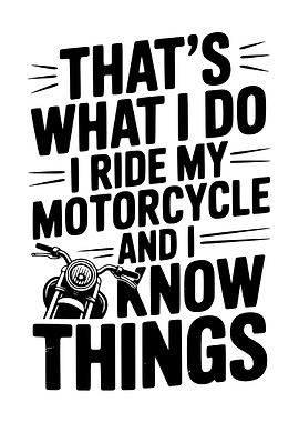 Motorcycle Rider Quote Design