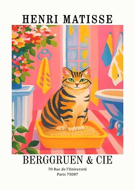 Henri Matisse Cat Art Print