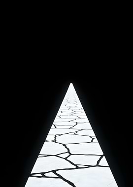 White Stone Path in Darkness