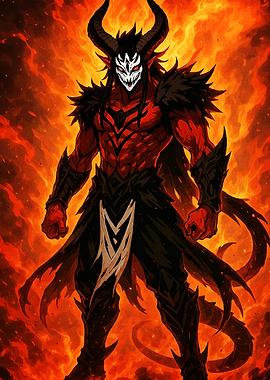 Horned Demon Fiery Inferno