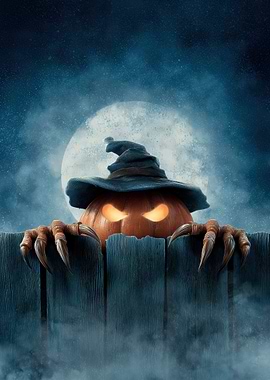 Halloween Pumpkin Witch