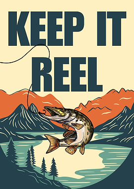 Keep It Reel Fishing Landscape Art