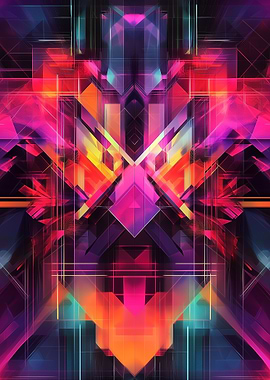 Abstract Geometric Colorful Pattern