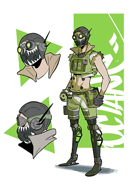 Octane from Apex Legends character art