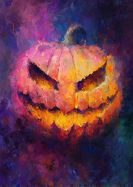 Halloween Pumpkin Painting