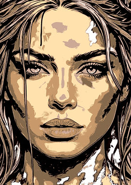 Woman's Portrait in Sepia Tones