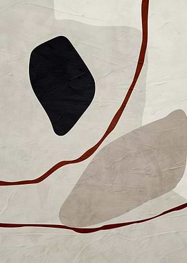Abstract Shapes and Lines Art